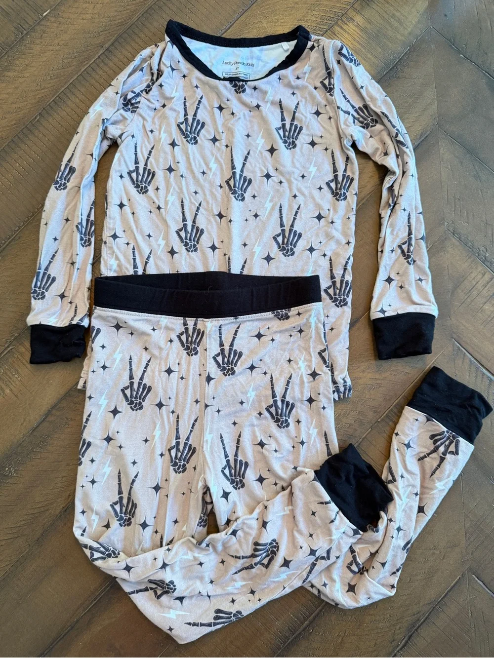 Lucky Panda Kids Long Sleeve Pajama Set 2T